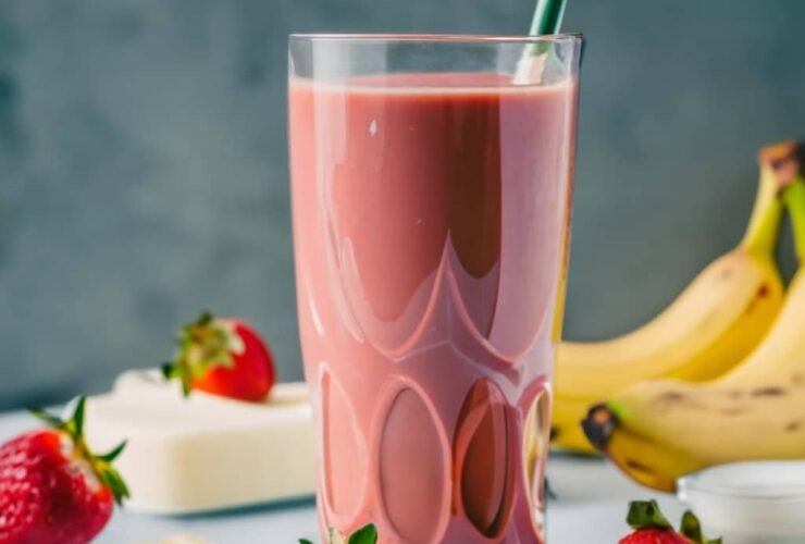 how to make a strawberry banana smoothie