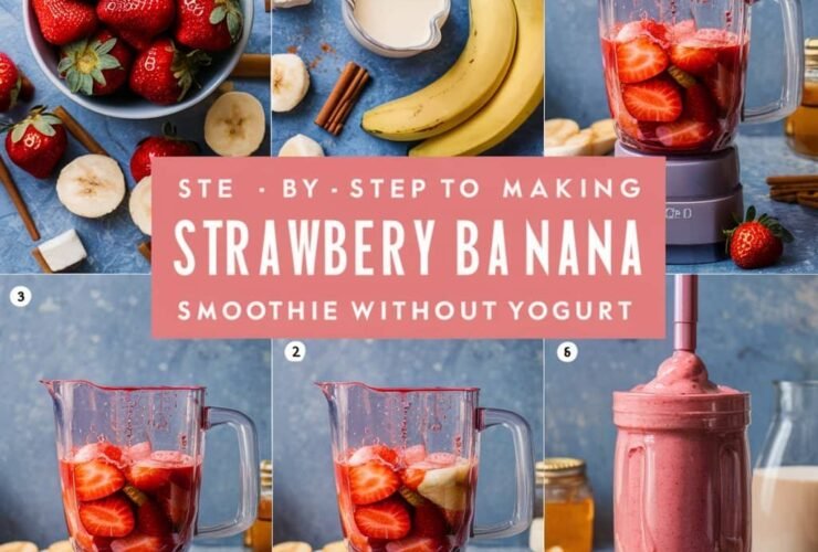 how to make a strawberry banana smoothie without yogurt