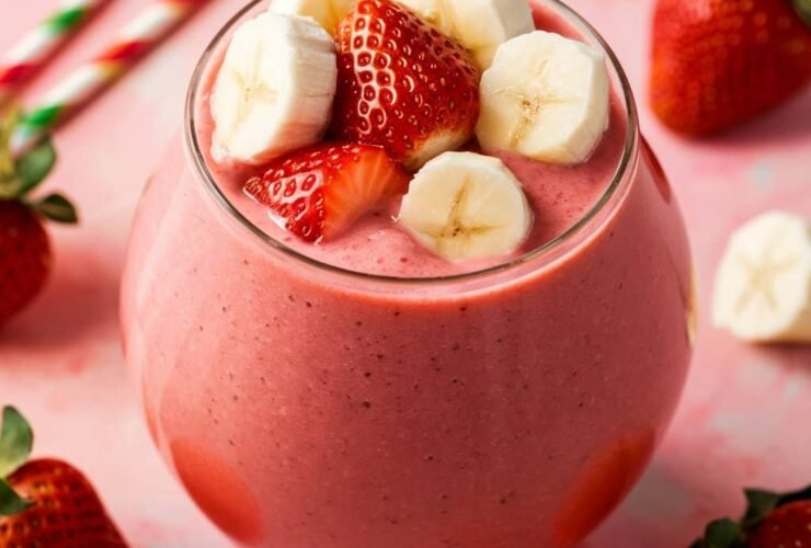 strawberry banana smoothie without yogurt