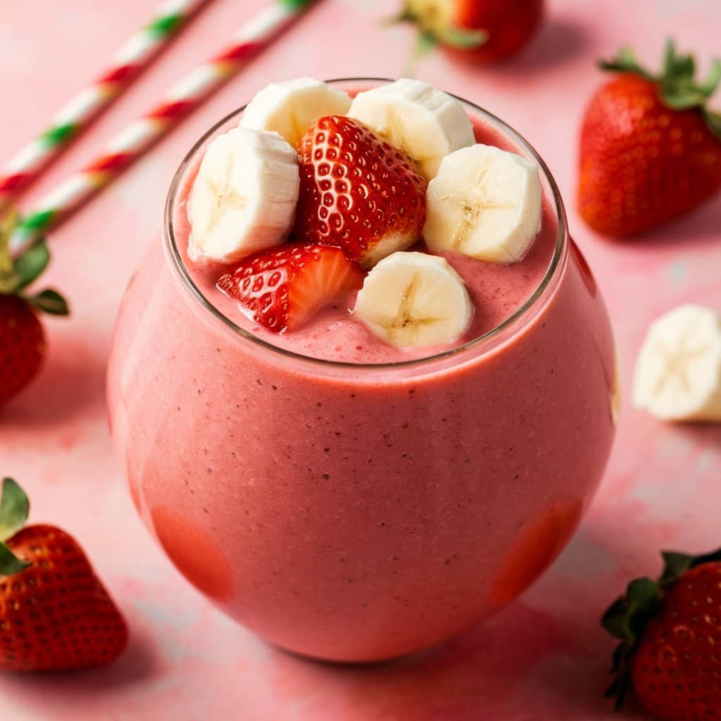 strawberry banana smoothie without yogurt