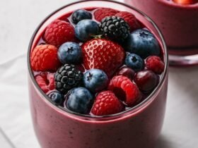 mixed berry smoothie without yogurt