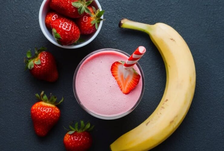 strawberry and banana smoothie