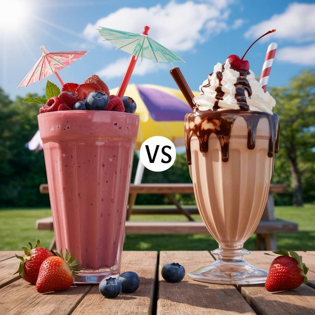 smoothie vs milkshake